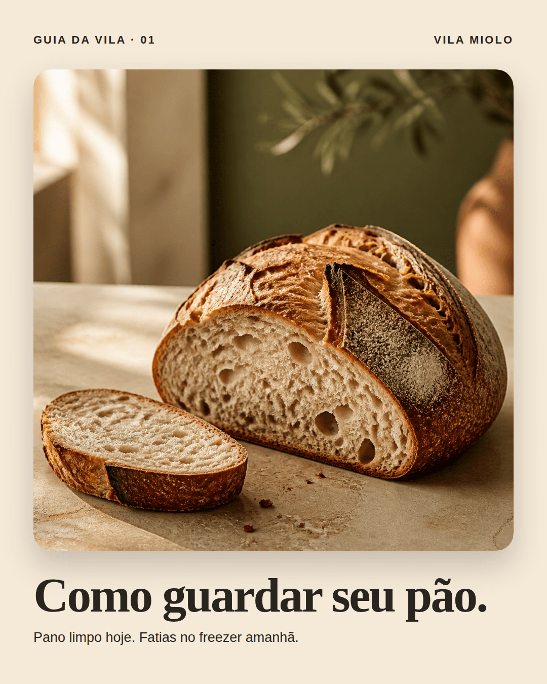 Capa do carrossel Como guardar seu pão