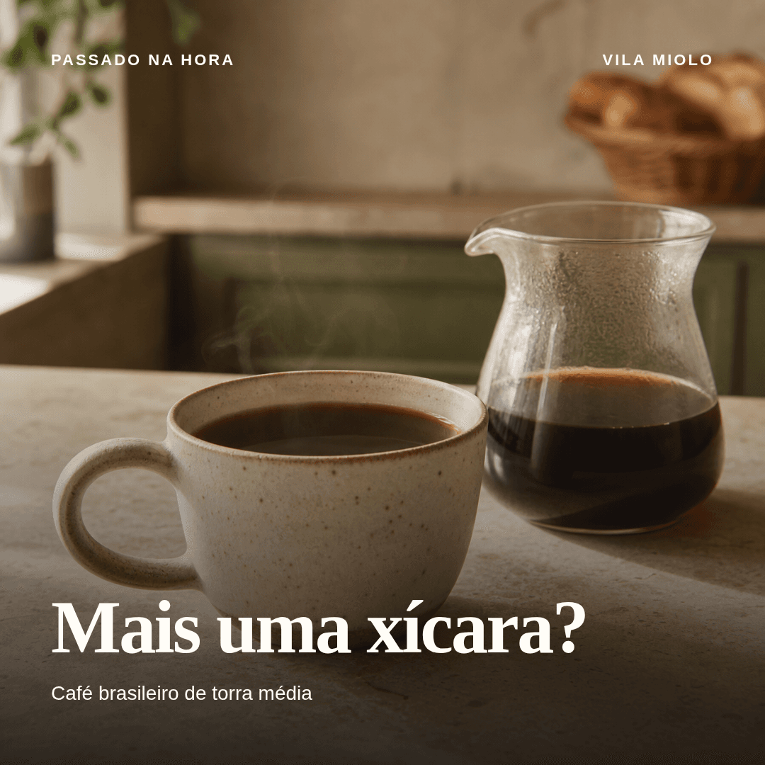 Post de Instagram: Mais uma xícara?