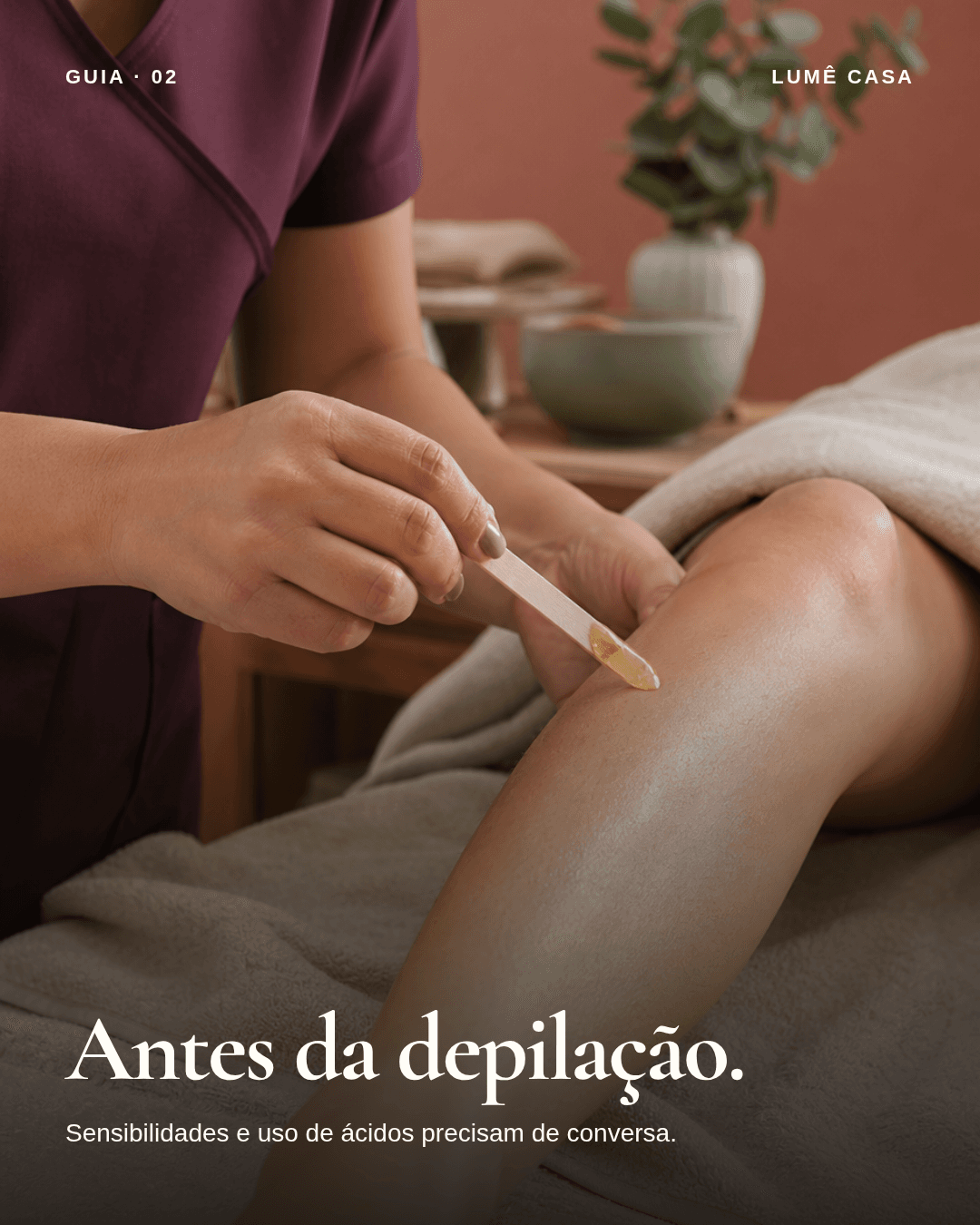 Capa do carrossel Antes da depilação