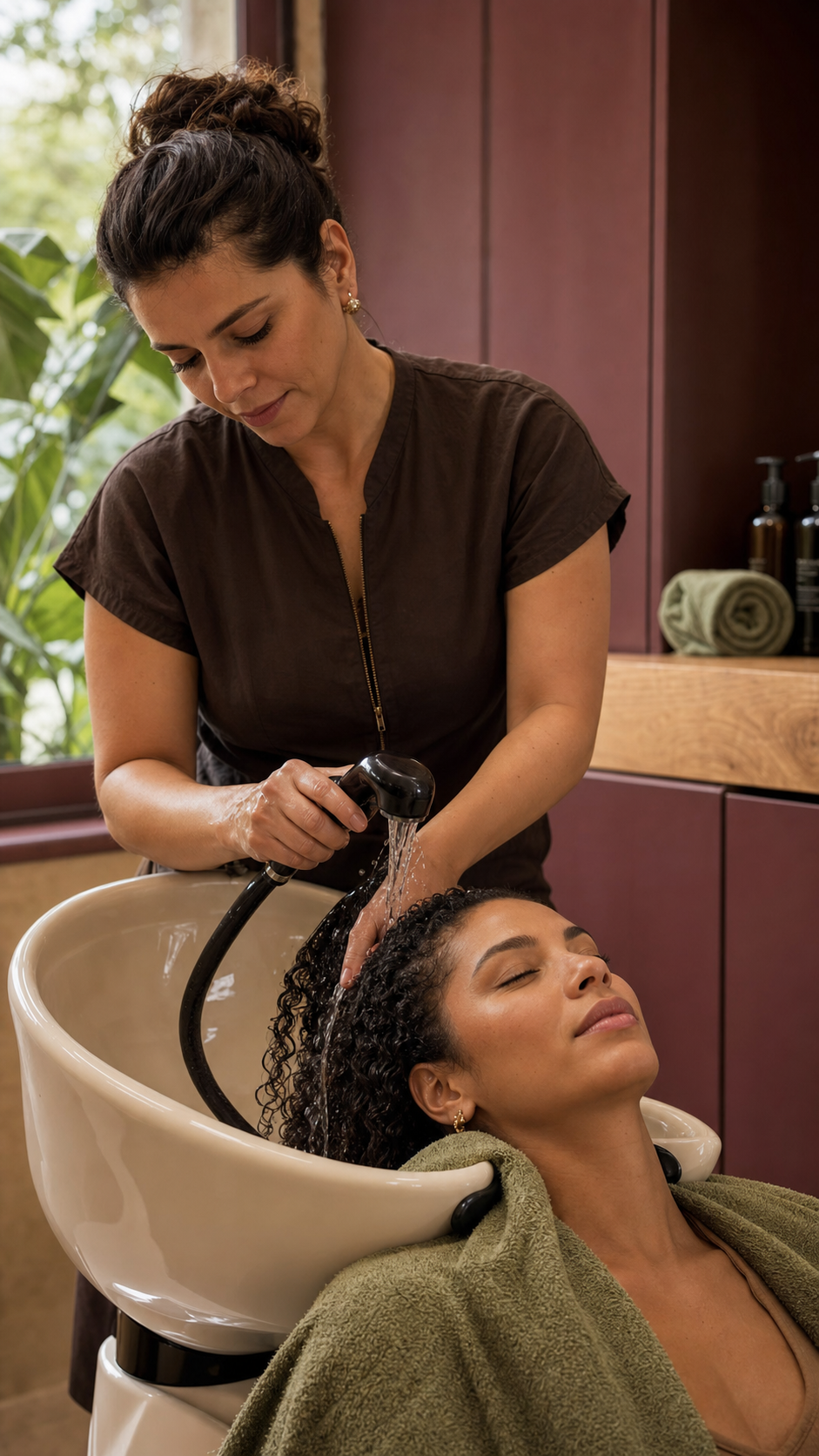 Cuidado durante a lavagem do cabelo